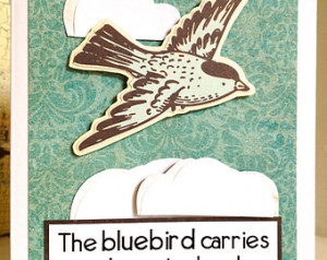 ... Card . Blue Sky Clouds Thoreau Quote Poetry Nature Summer 2423