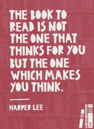 Harper Lee quote on reading