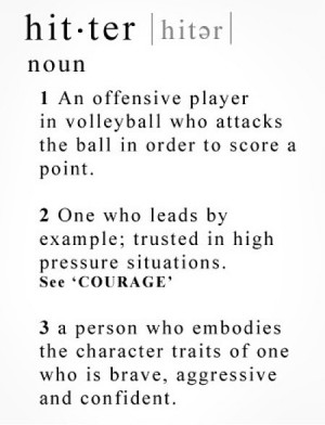 Volleyball Middle Blocker Quotes Middle hitter whaddduppp ;)