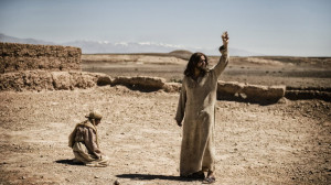 diogo morcaldo as jesus right is shown in a scene from the bible on ...