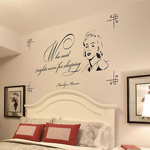 Marilyn-Monroe-Quote-Mural-with-Corner-S-A-Cut-Vinyl-Wall-Art-for-the ...