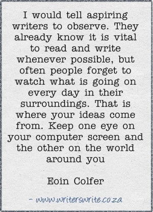 Writing Tips | Eoin Colfer | Tumblr