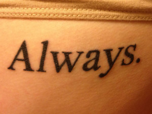 25 Impressive One Word Tattoos