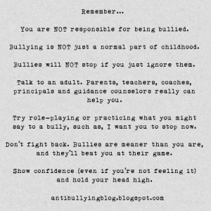 The Anti-Bully Blog