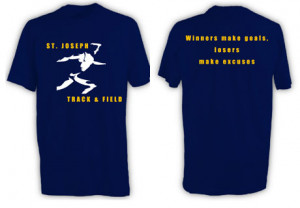 Here’s the latest design that we did for track and field t-shirts :