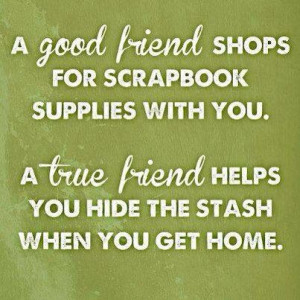 Friends and craft supplies
