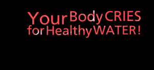 Quotes Picture: your body cries for healthy water!