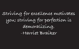 Striving for excellence quote