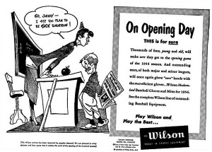 ... day advertisement advertisement by wilson sports equipment opening day