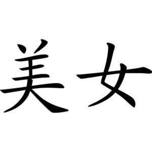 Chinese Symbol for Beauty: Chinese Character, Writing, Letter