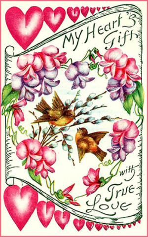 Vintage Valentine Day Cards and Inspirational Valentine Thoughts