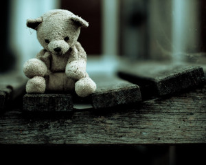 8x10 photograph - Nursery decor - Sad Little Teddy photo - Everything ...