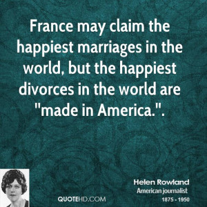 France may claim the happiest marriages in the world, but the happiest ...