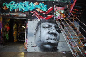 Biggie Smalls rap gangsta graffiti wallpaper background