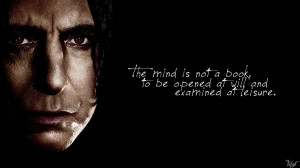 Harry Potter Wallpaper : Snape Quote! v4 by TheLadyAvatar