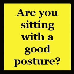 Safety Message for a Good Posture