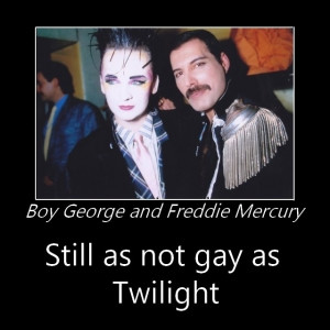 Boy George and Freddie Mercury