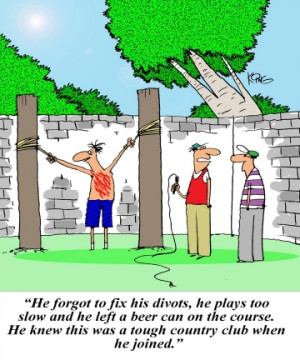 Golf Cartoon: Golf Torture - Jerry King