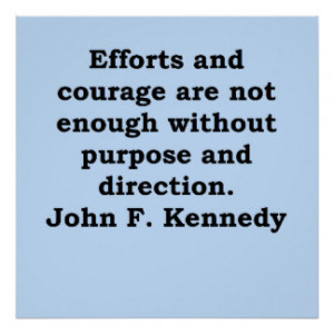 John F Kennedy Quotes Posters & Prints