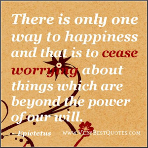 QUOTE OF THE DAY: Cease Worrying