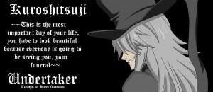 Black Butler Undertaker Quotes