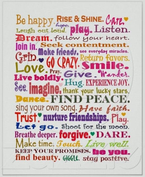 Words of encouragement, quotes, sayings, be happy