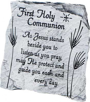 COMMUNION MESSAGE SLATE PLAQUE