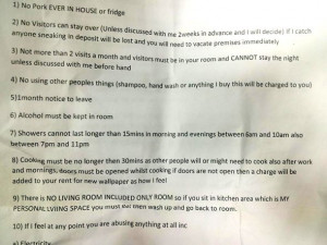 funny letters, wtf, fail, are you a good roommate, asshole, Apartment ...