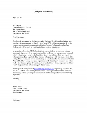 Executive Assistant Cover Letter Sample Cached