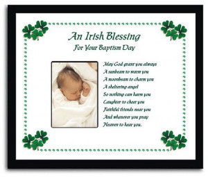 Baptism Gift - Irish Blessing - You Add a Favorite Photo on Etsy, $39 ...