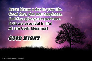 Good Days and Bad Days