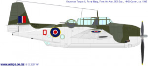 Grumman TBF/TBM Avenger | Great Britain | 853 NAS, FAA | Tarpon Mk.II ...