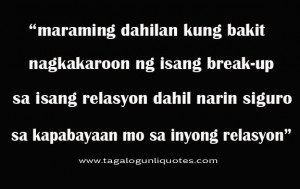 Break Up Quotes Tagalog