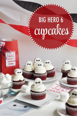 ... Hero 6 today, we wanted to share her fun recipe for Baymax cupcakes