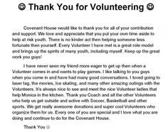 Thank You For Employees Hard Work Volunteer thank you letter