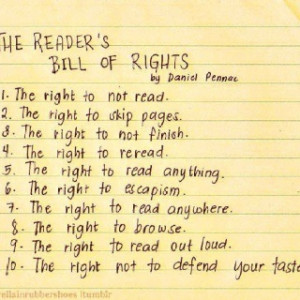 Reader's Bill of Rights