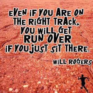 Staying on track and keep moving!