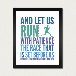 bible verse about running the race with endurance