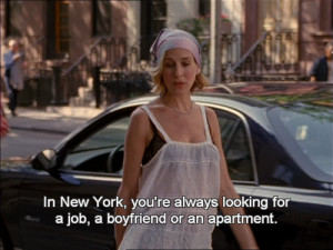 carrie bradshaw, love, new york, quote, sex and the city, text, sitc