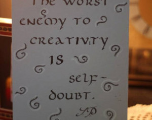 Calligraphy Quote by Sylvia Plath
