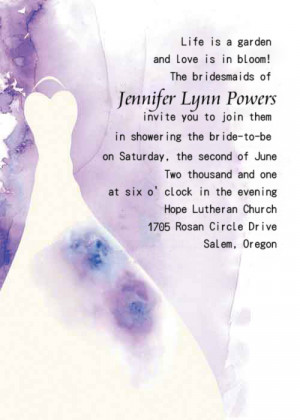 bridal shower invitations wording template