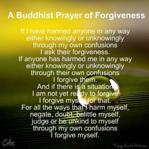 buddist prayer of forgiveness