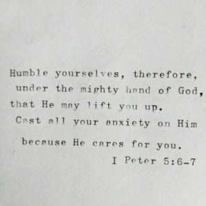Humility and Anxiety
