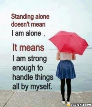 am happy alone quotes