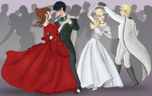 Three OC’s from the Harry Potter universe dancing at the Yule ball ...