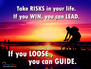 Boy is riding a bicycle on the beach, Life quote with boy