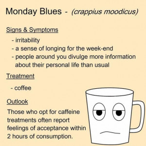 Blues funny quotes coffee monday days of the week humor monday quotes ...