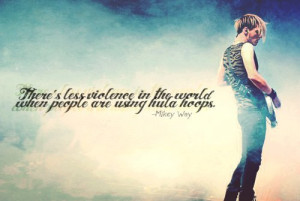 mikey way, my chemical romance, quote - inspiring picture on Favim.com