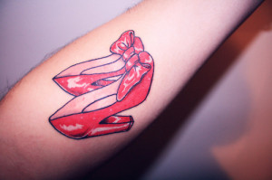 My ruby slippers tattoo design