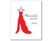 Bill Blass ball gown teen tween bedroom art inspirational quote